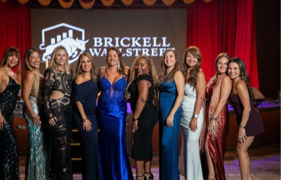 Gala night — guests on the Brickell Wallstreet stage
